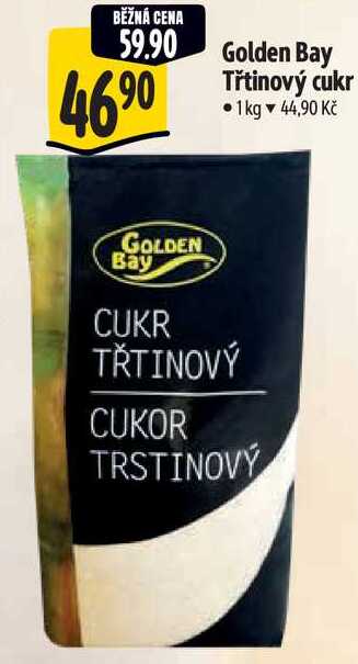 Golden Bay Třtinový cukr, 1 kg