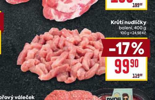 Krůtí nudličky balení, 400 g 