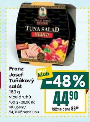 Franz Josef Tuňákový salát 160g