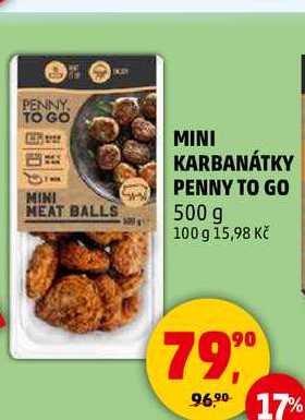 MINI KARBANÁTKY PENNY TO GO, 500 g   