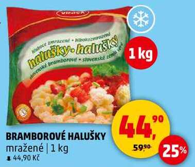 BRAMBOROVÉ HALUŠKY mražené, 1 kg