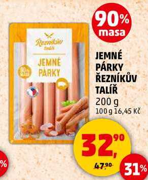 JEMNÉ PÁRKY ŘEZNÍKŮV TALÍŘ, 200 g  