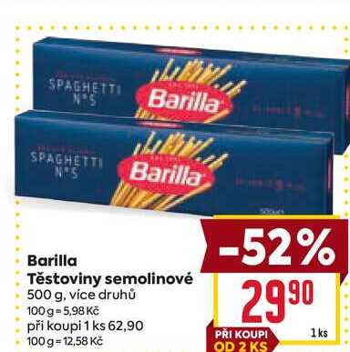 Barilla Těstoviny semolinové 500 g