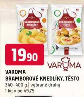VAROMA BRAMBOROVÉ KNEDLÍKY, TĚSTO 340-400 g