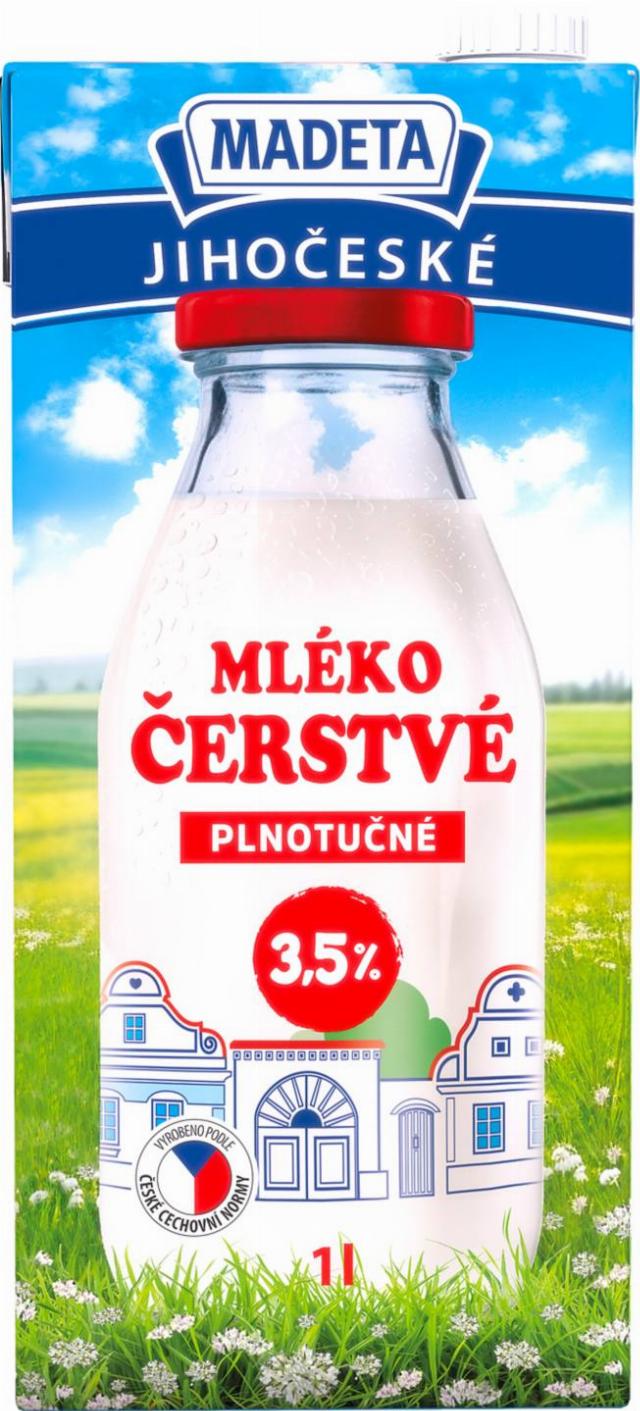 Madeta Čerstvé mléko plnotučné 3,5%