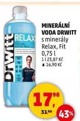 MINERÁLNÍ VODA DRWITT RELAX s minerály Relax, 0,75 l 