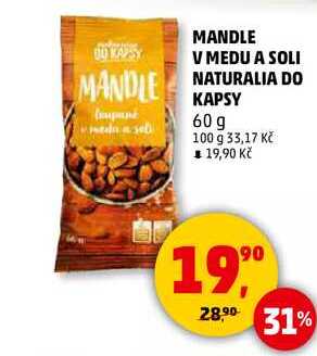 MANDLE V MEDU A SOLI NATURALIA DO KAPSY, 60 g 