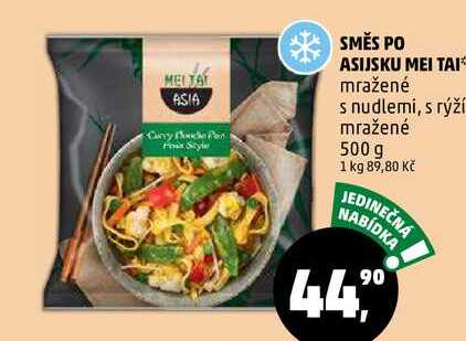 SMĚS PO ASIJSKU MEI TAI mražené s nudlemi, s rýží mražené, 500 g  
