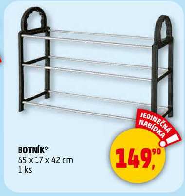 BOTNÍK 65 x 17 x 42 cm, 1 ks 