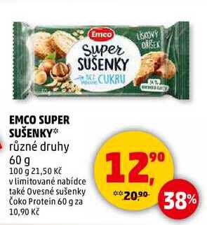 EMCO SUPER SUŠENKY různé druhy, 60 g 