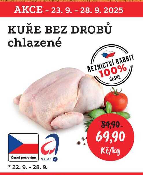 KUŘE BEZ DROBŮ chlazené 1kg  