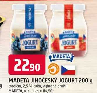 MADETA JIHOČESKÝ JOGURT 200 g 