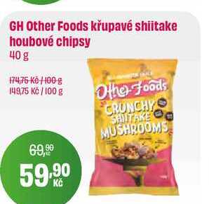 GH Other Foods křupavé shiitake houbové chipsy 40 g