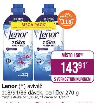 Lenor Unstoppables Vonné Perličky 270g, vybrané druhy