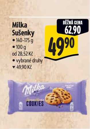 Milka Sušenky  140-175 g  