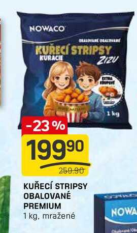 KUŘECÍ STRIPSY OBALOVANÉ PREMIUM 1 kg