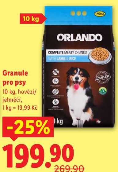 Granule pro psy, 10 kg