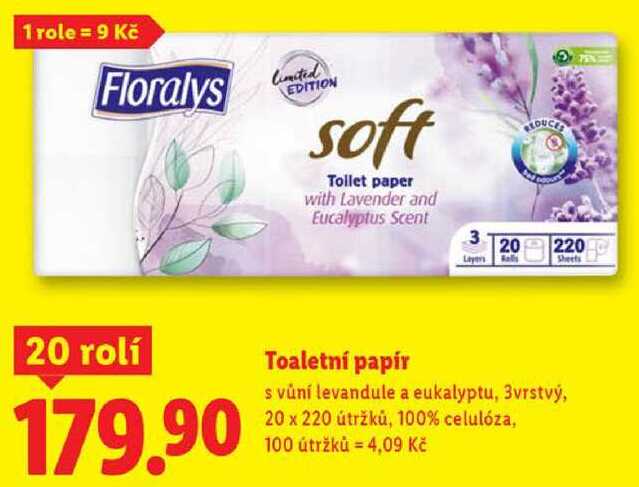 Toaletní papír, 20 rolí
