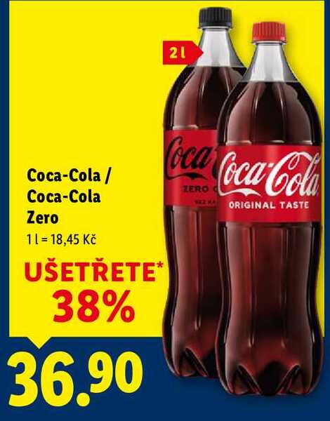 Coca-Cola/Coca-Cola Zero, 2 l