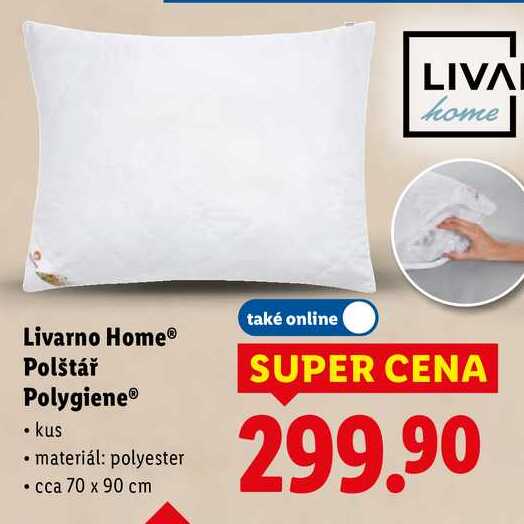 Livarno Home Polštář Polygiene