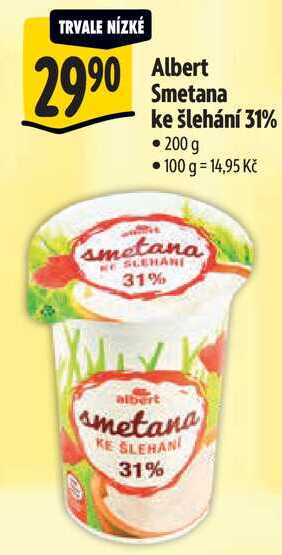Albert Smetana ke šlehání 31%, 200 g