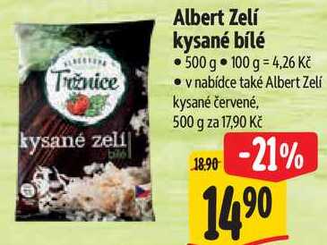 Albert Zelí kysané bílé, 500 g