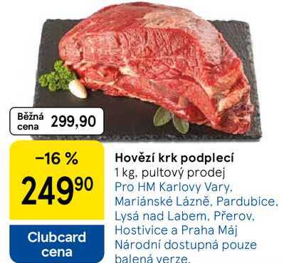 Hovězí krk podplecí, 1 kg 