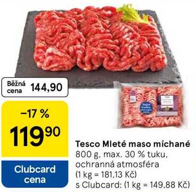 Tesco Mleté maso míchané, 800 g 