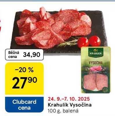 Krahulík Vysočina, 100 g 