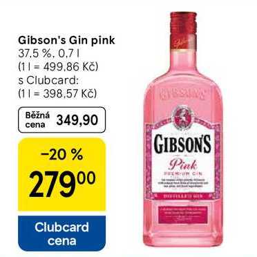Gibson's Gin pink 37.5%, 0,7 l