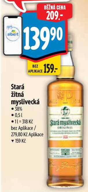 Stará žitná myslivecká, 0,5 l