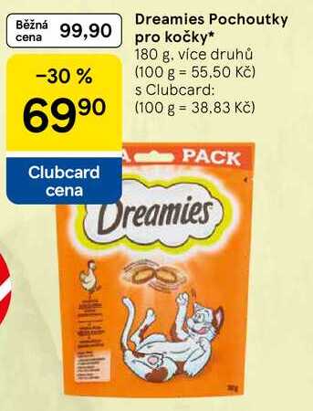 Dreamies Pochoutky pro kočky, 180 g