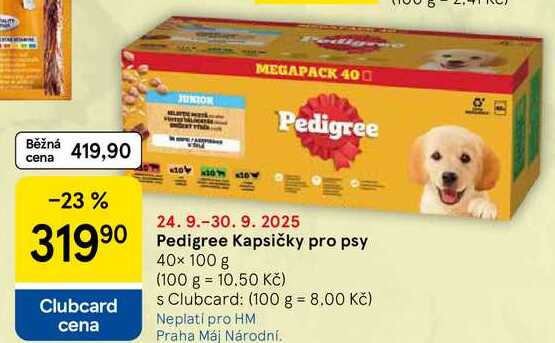 Pedigree Kapsičky pro psy, 40× 100 g 