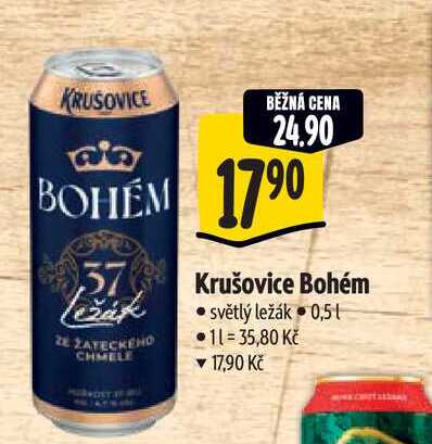 Krušovice bohém 0,5 l