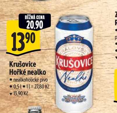   Krušovice Hořké nealko 0,5 l