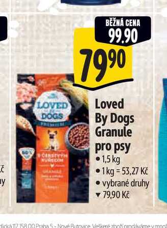  Loved By Dogs Granule pro psy   1,5 kg 