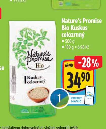   Nature's Promise Bio Kuskus celozrnný 500 g 