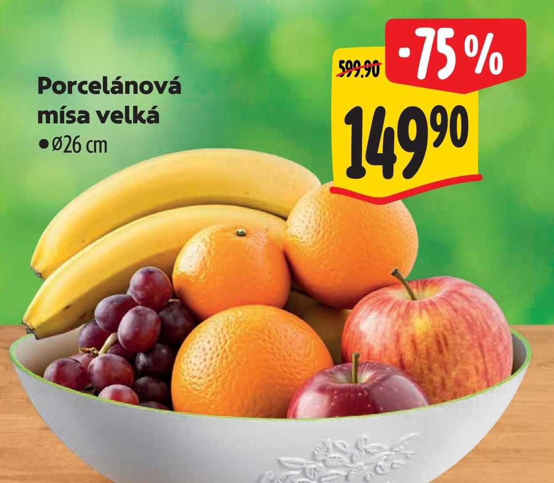 Porcelánová mísa velká  pr. 26 cm  