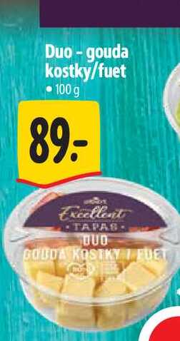Duo - gouda kostky/fuet 100 g 