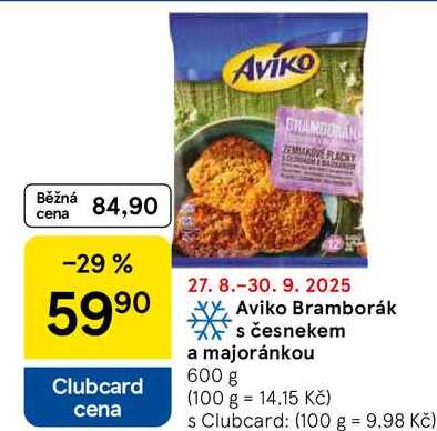Aviko Bramborák s česnekem a majoránkou, 600 g  