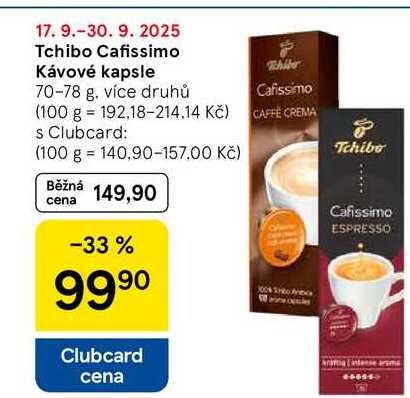 Tchibo Cafissimo Kávové kapsle, 70-78 g, více druhů 