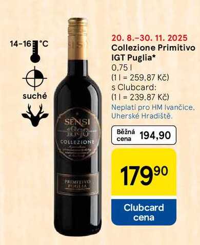 Collezione Primitivo IGT Puglia, 0.75 l