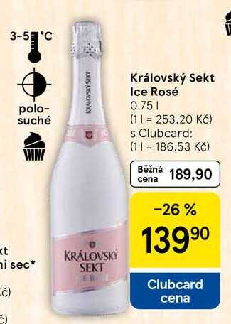 Královský Sekt Ice Rosé, 0,75 l