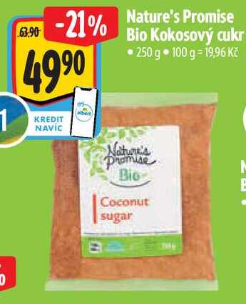 Nature's Promise Bio Kokosový cukr, 250 g