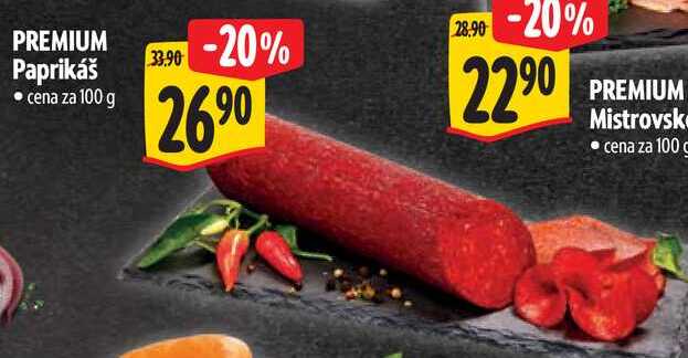 PREMIUM Paprikáš, cena za 100 g