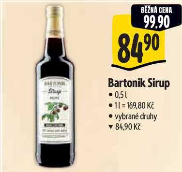 Bartonik Sirup, 0,5 l
