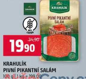 KRAHULÍK PIVNÍ PIKANTNÍ SALÁM 100 g