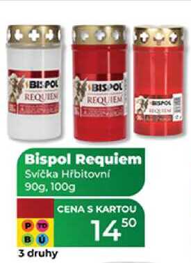 Bispol Requiem Svíčka Hřbitovní 90g,100g  