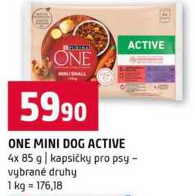 ONE MINI DOG ACTIVE 4x 85 g