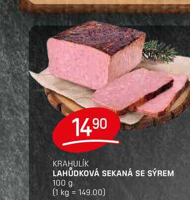 LAHŮDKOVÁ SEKANÁ SE SÝREM 100 g 